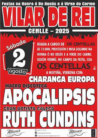 Fechas, información, programa, cartel, imágenes, mapa y ubicación de Bon Xesús de Vilar de Rei  en  Cenlle
