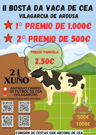 Fechas, información, programa, cartel, imágenes, mapa y ubicación de II Bosta da Vaca de Cea  en  Vilagarcía de Arousa