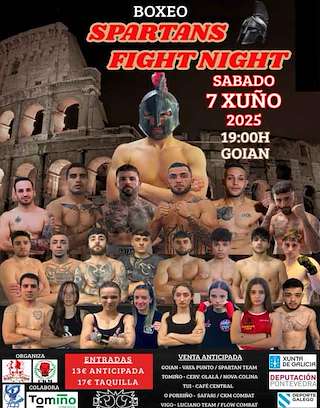 Fechas, información, programa, cartel, imágenes, mapa y ubicación de Boxeo Spartans Fight Night de Goián  en  Tomiño