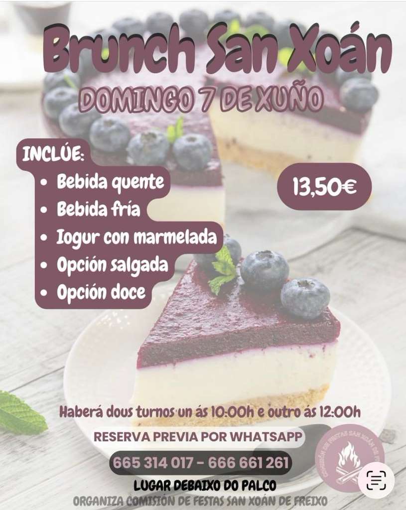 Brunch San Xoán de Freixo (2026) en Vigo