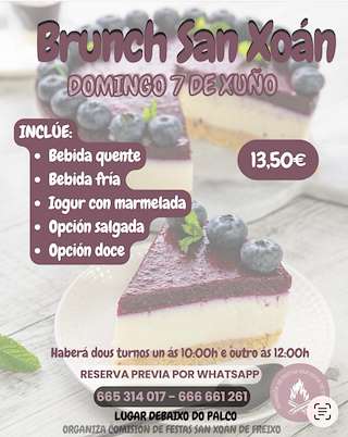 Fechas, información, programa, cartel, imágenes, mapa y ubicación de Brunch San Xoán de Freixo (2026)  en  Vigo