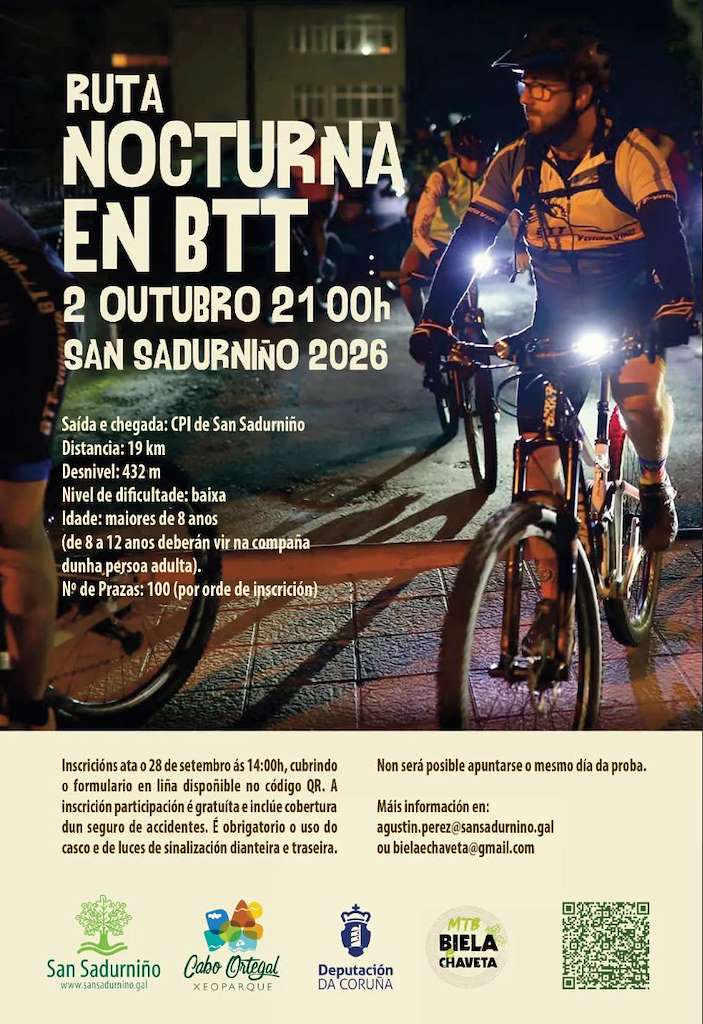BTT Nocturna (2026) en San Sadurniño