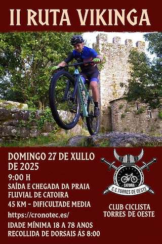 Fechas, información, programa, cartel, imágenes, mapa y ubicación de II BTT Ruta Vikinga  en  Catoira