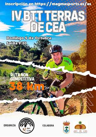 Fechas, información, programa, cartel, imágenes, mapa y ubicación de IV BTT Terras de Cea (2025)  en  San Cristovo de Cea