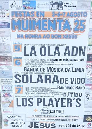 Fechas, información, programa, cartel, imágenes, mapa y ubicación de Buen Jesús de Muimenta  en  Carballeda de Avia