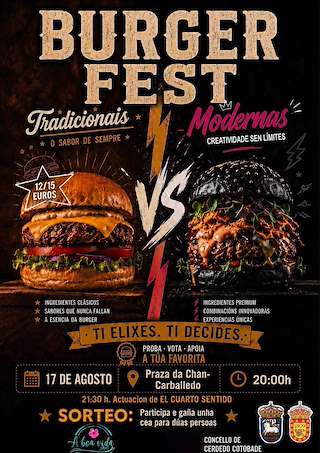 Fechas, información, programa, cartel, imágenes, mapa y ubicación de Burger Fest (2026)  en  Cerdedo Cotobade