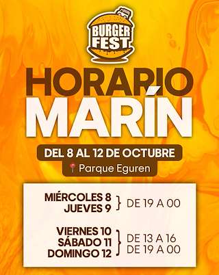Fechas, información, programa, cartel, imágenes, mapa y ubicación de Burger Fest  (2025)  en  Marín