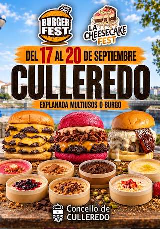 Fechas, información, programa, cartel, imágenes, mapa y ubicación de Burger Fest y La Cheesecake Fest (2026) en Culleredo