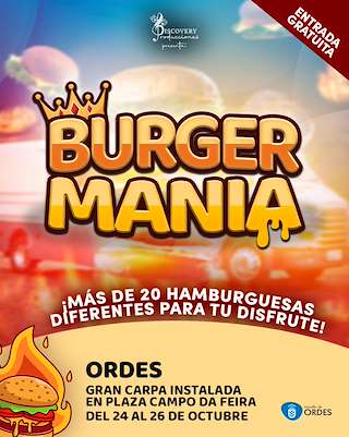 Fechas, información, programa, cartel, imágenes, mapa y ubicación de Burgermania  en  Ordes