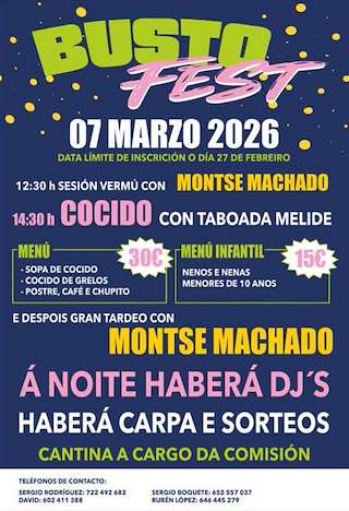 Fechas, información, programa, cartel, imágenes, mapa y ubicación de Busto Fest  (2026)  en  Santiago de Compostela