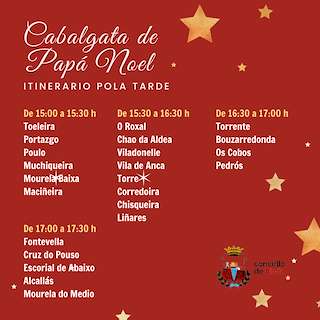Cabalgata de Papá Noel en Neda