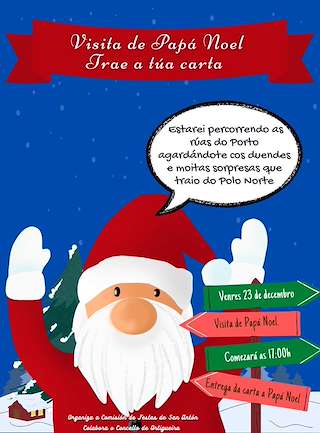 Cabalgata de Papá Noel en Ortigueira