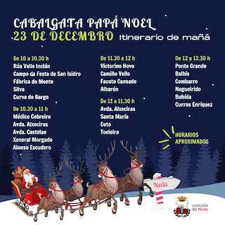 Cabalgata de Papá Noel en Neda