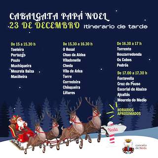 Cabalgata de Papá Noel en Neda