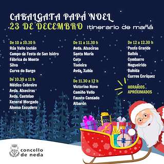 Cabalgata de Papá Noel en Neda