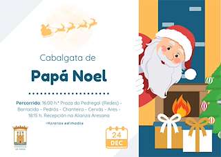 Cabalgata de Papá Noel en Ares