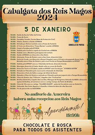 Cabalgata de Reyes (2027) en Portas