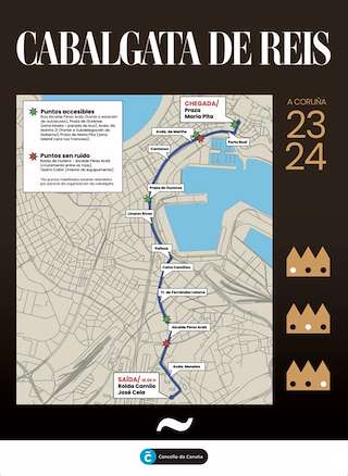 Cabalgata de Reis (2026) en A Coruña