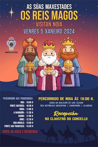 Cabalgata de Reis (2026) en Noia