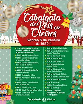 Cabalgata de Reyes (2026) en Oleiros