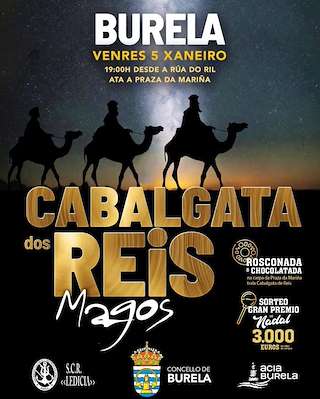 Cabalgata de Reyes (2026) en Burela