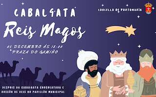 Cabalgata de Reyes (2026) en Portomarín