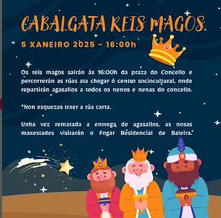 Cabalgata de Reyes en Baleira