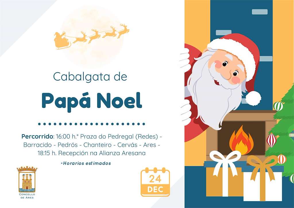 Cabalgata de Papá Noel en Ares