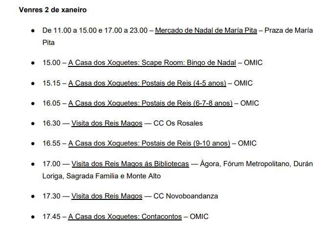 Cabalgata de Reyes (2026) en A Coruña