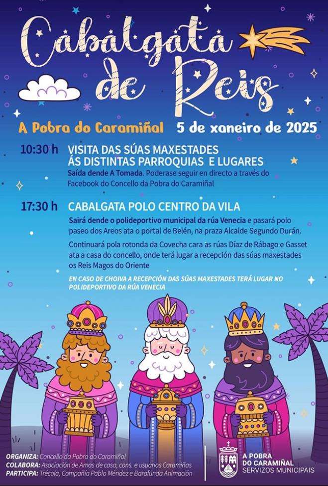 Cabalgata de Reis (2026) en A Pobra do Caramiñal