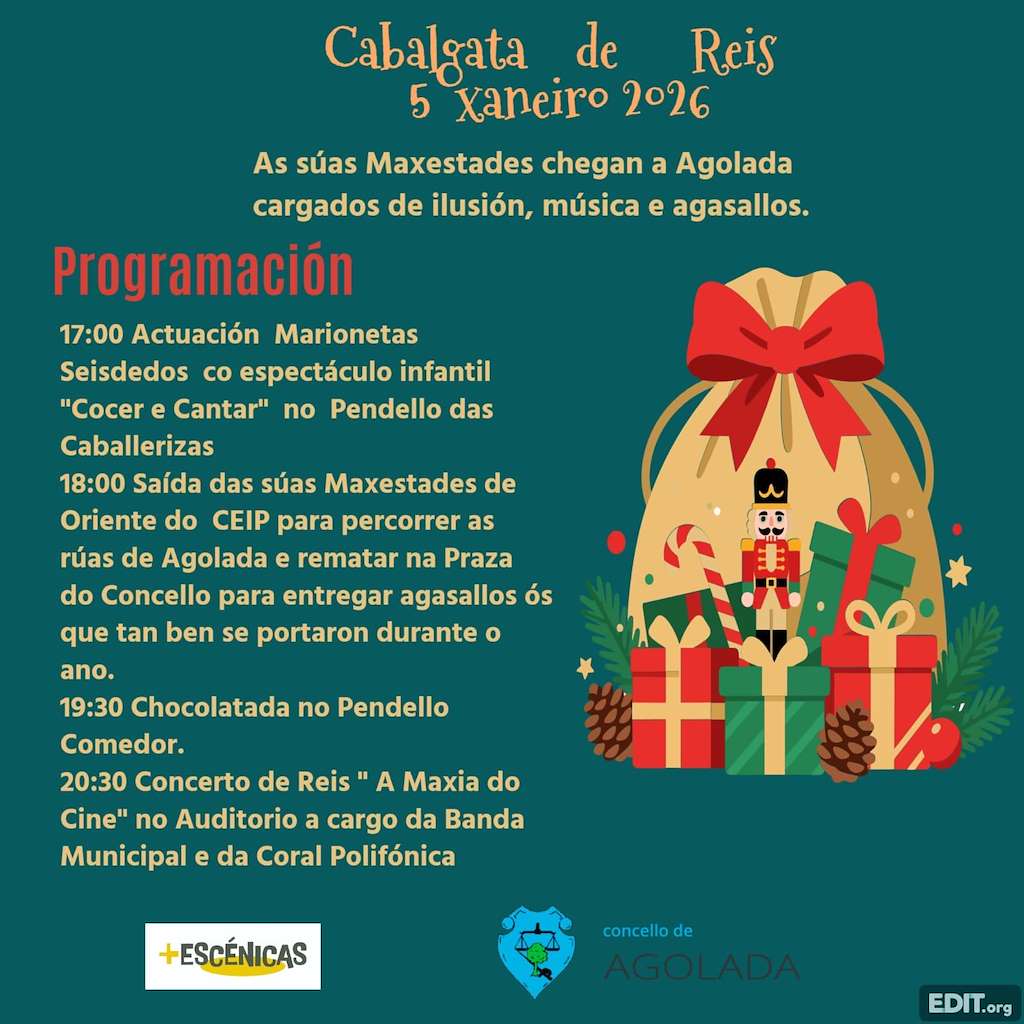 Cabalgata de Reyes (2027) en Agolada