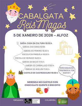 Fechas, información, programa, cartel, imágenes, mapa y ubicación de Cabalgata de Reyes (2027)  en  Alfoz do Castrodouro