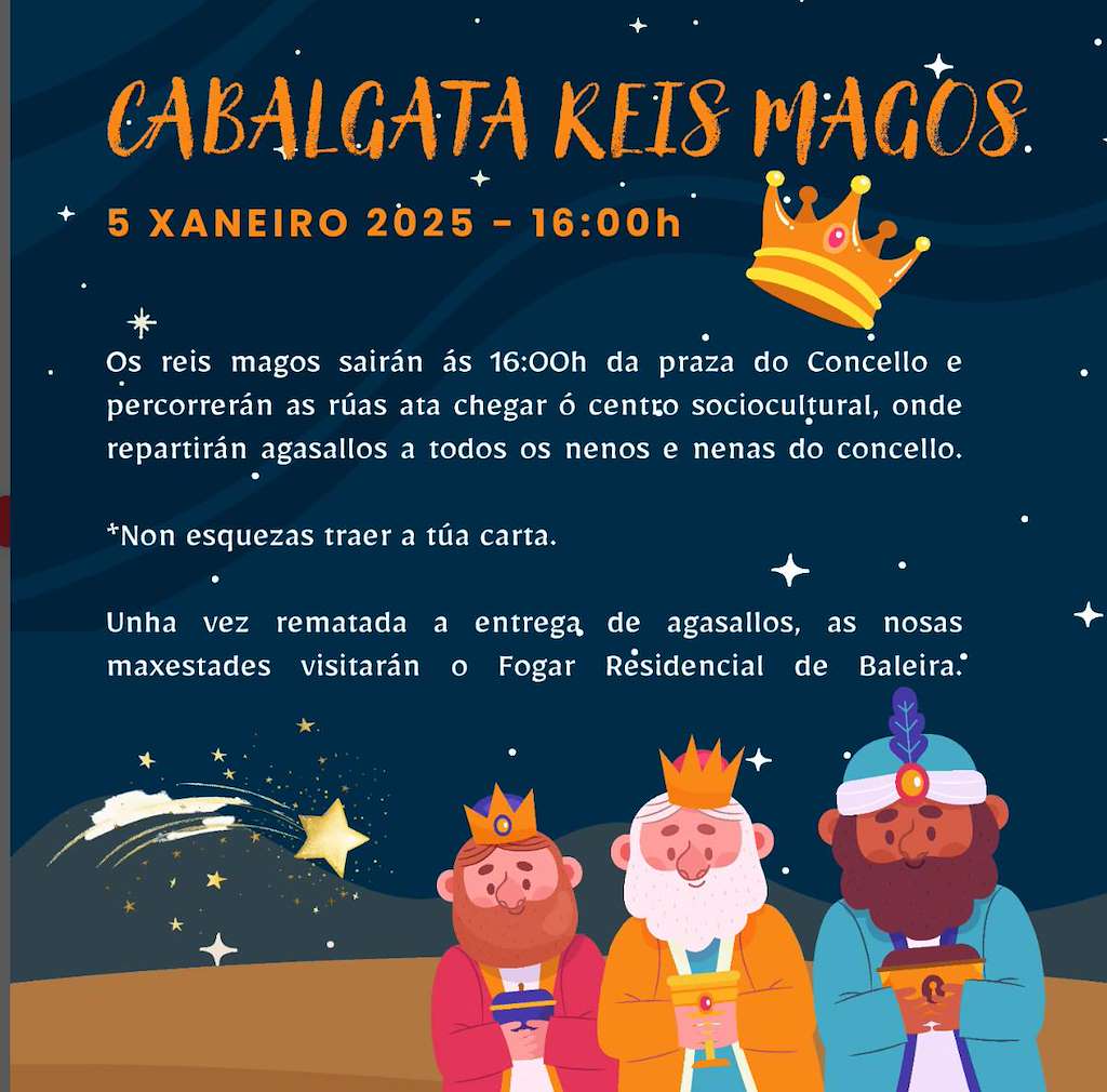 Cabalgata de Reis en Baleira