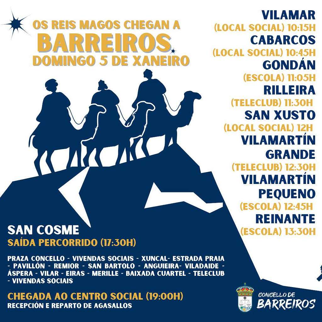 Cabalgata de Reis en Barreiros