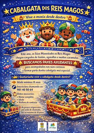 Fechas, información, programa, cartel, imágenes, mapa y ubicación de Cabalgata de Reyes (2026) en Cariño