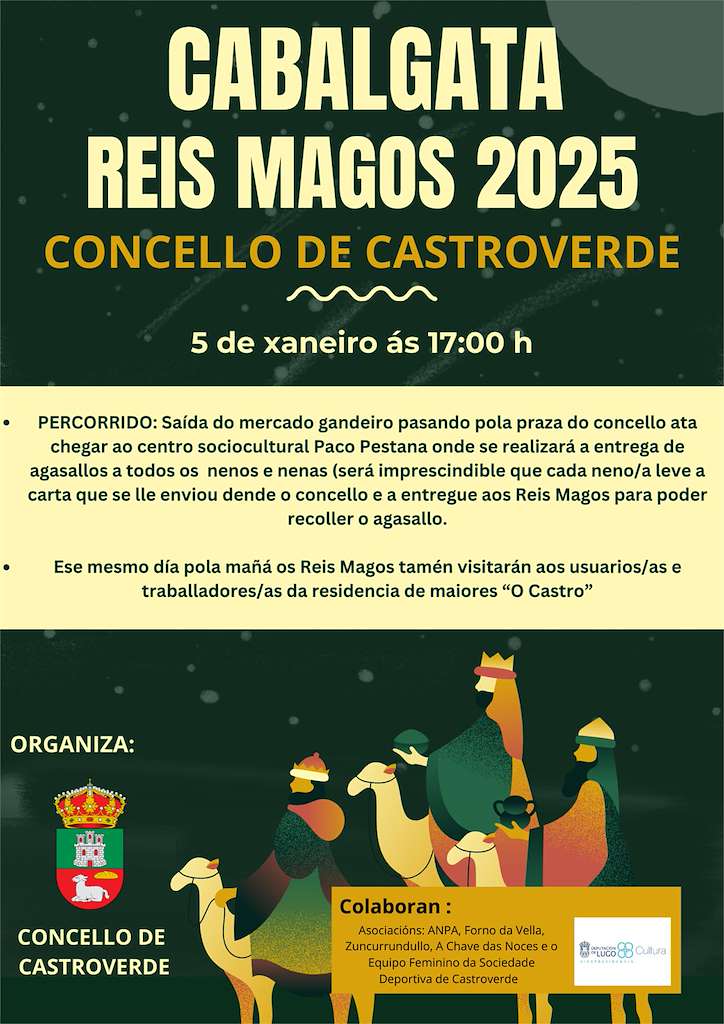 Cabalgata de Reis (2025) en Castroverde