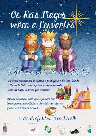 Fechas, información, programa, cartel, imágenes, mapa y ubicación de Cabalgata de Reis  en  Cervantes