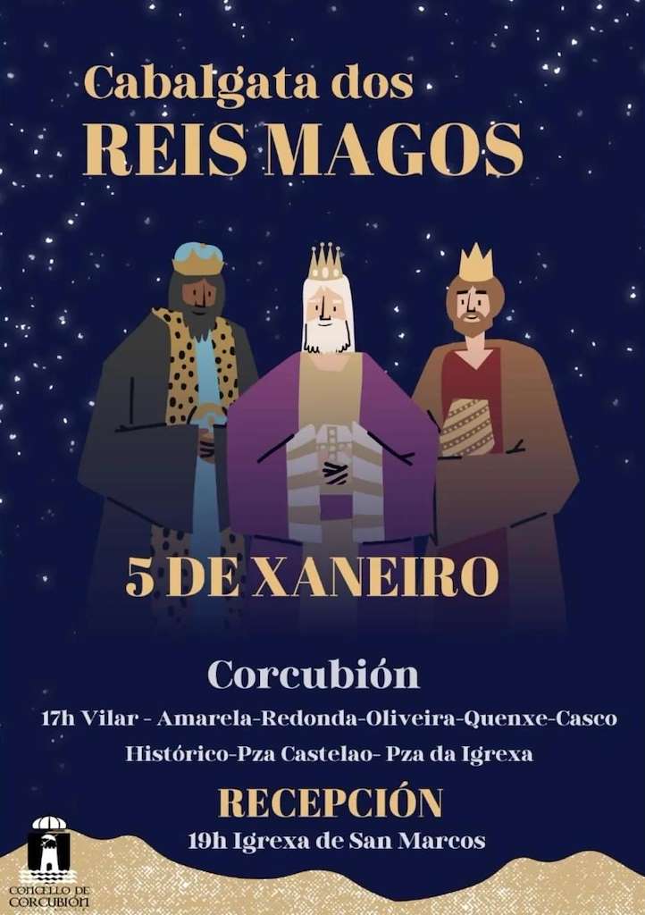 Cabalgata de Reis en Corcubión
