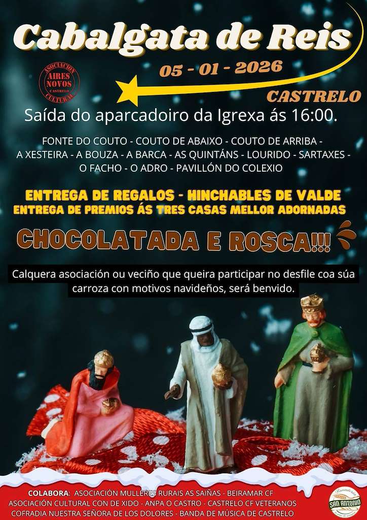 Cabalgata de Reyes de Castrelo (2027) en Cambados