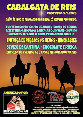 Fechas, información, programa, cartel, imágenes, mapa y ubicación de Cabalgata de Reis de Castrelo  (2026)  en  Cambados
