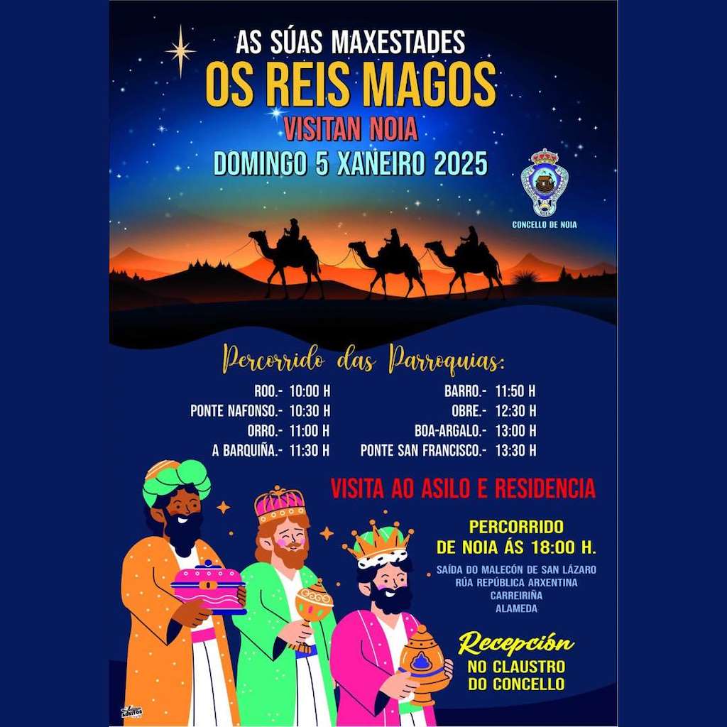 Cabalgata de Reis (2026) en Noia