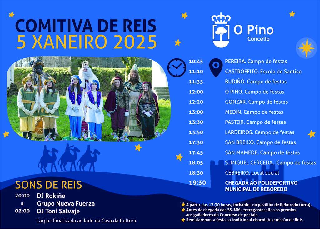 Cabalgata de Reis  (2026) en O Pino
