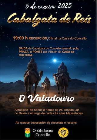 Fechas, información, programa, cartel, imágenes, mapa y ubicación de Cabalgata de Reis   en  O Valadouro