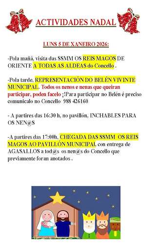 Fechas, información, programa, cartel, imágenes, mapa y ubicación de Cabalgata de Reyes (2026) en Oímbra