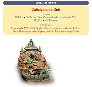 Fechas, información, programa, cartel, imágenes, mapa y ubicación de Cabalgata de Reyes (2026) en Ourense