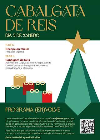 Fechas, información, programa, cartel, imágenes, mapa y ubicación de Cabalgata de Reyes (2026) en Pontevedra