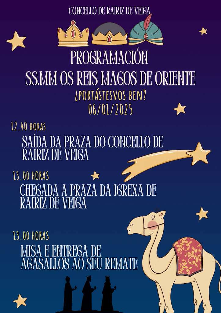 Cabalgata de Reis en Rairiz de Veiga