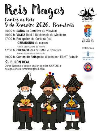 Fechas, información, programa, cartel, imágenes, mapa y ubicación de Cabalgata de Reyes (2026) en Ramirás