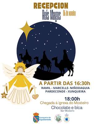 Fechas, información, programa, cartel, imágenes, mapa y ubicación de Cabalgata de Reyes (2026) en Xunqueira de Espadanedo