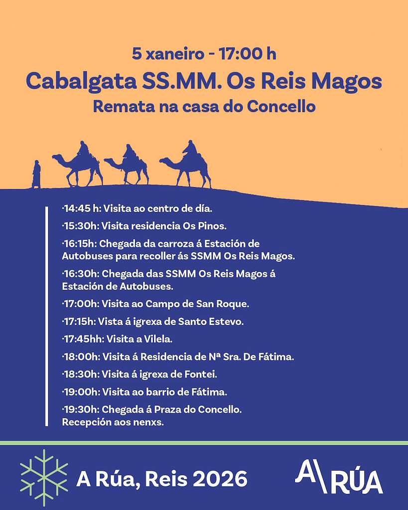 Cabalgata de Reyes en A Rúa